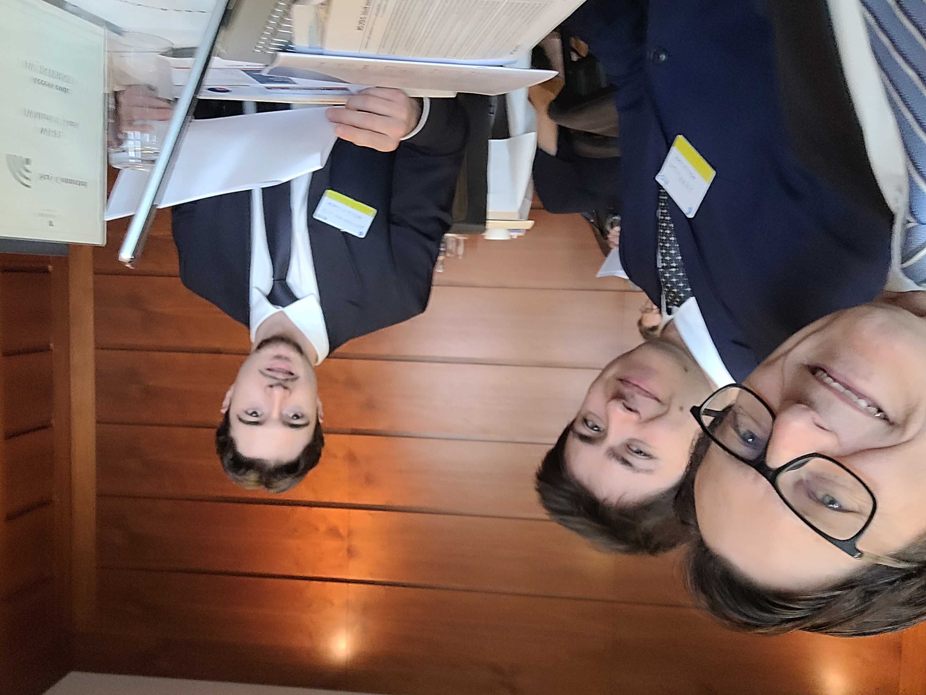 Cameron Majer with Norbert Kalliwoda and Paul Baumeister