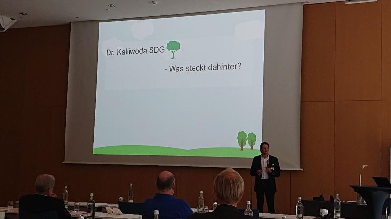Dr. Norbert Kalliwoda speaking about sustainability